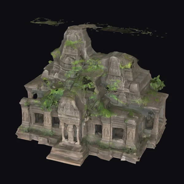 Ancient Jungle Temple Ruins