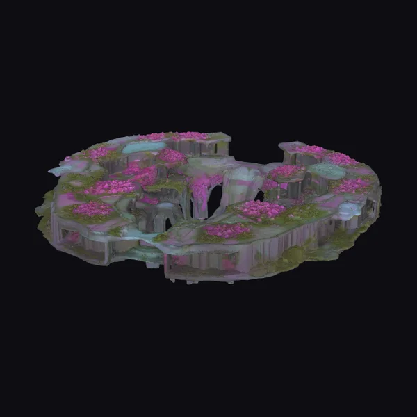 Ancient Ruined Temple Platform