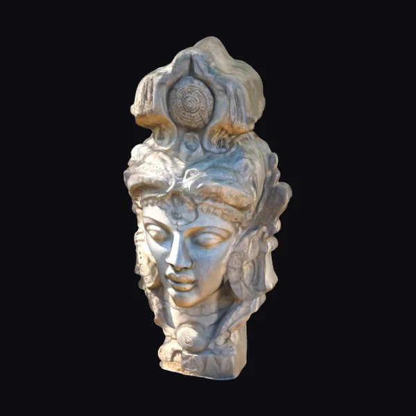 Ancient Stone Goddess Head