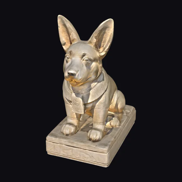 Ancient Corgi Statue