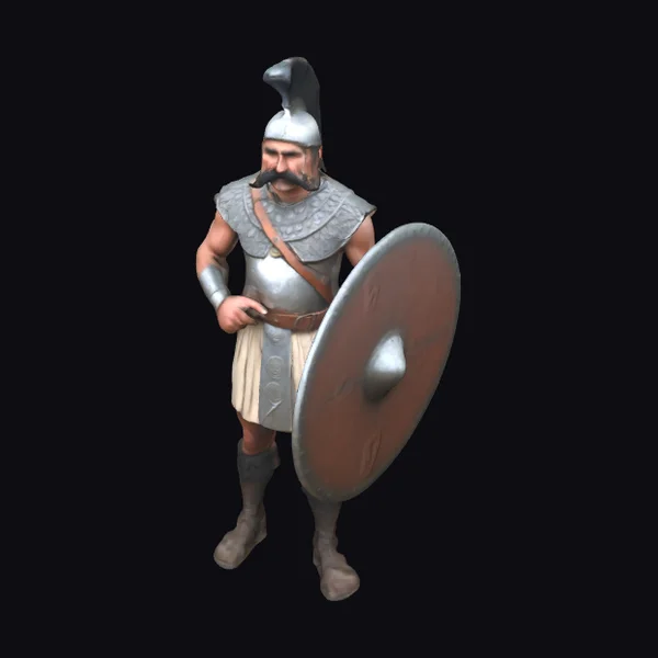 Ancient Warrior with Shield