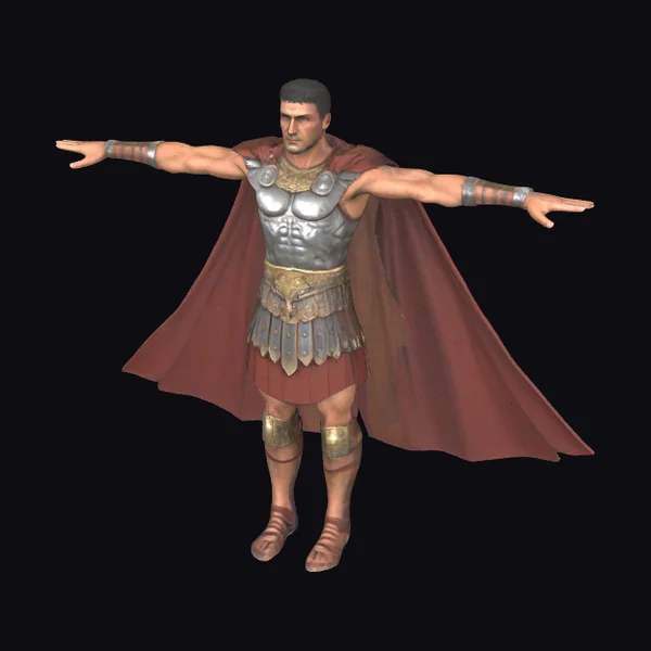 Ancient Roman Warrior Standing