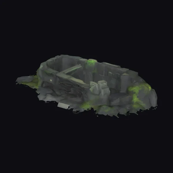 Overgrown Rocky Entrance