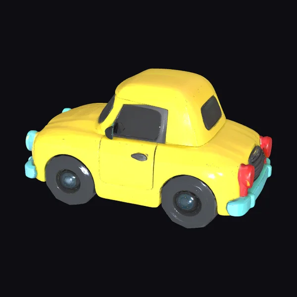 Yellow Cartoon Car