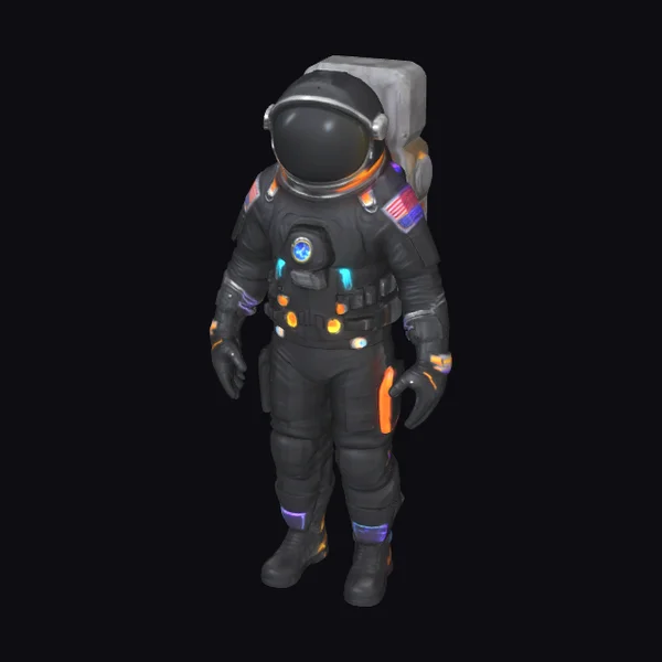 Astronaut in Black Suit