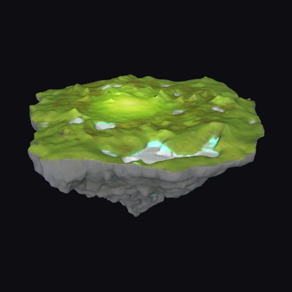 Floating Green Island Terrain