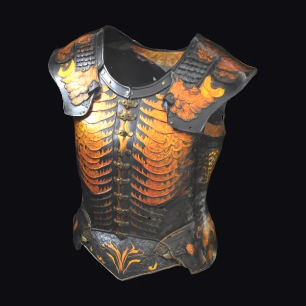 Armored Cuirass with Skeletal Design