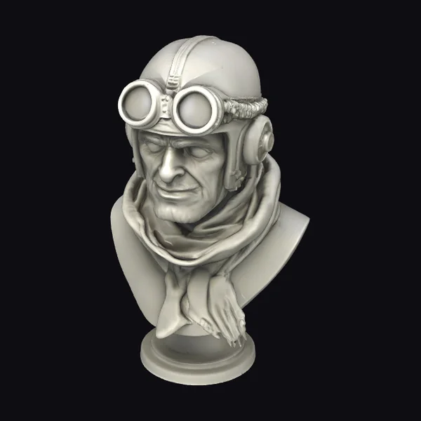 WW1 Fighter Pilot Bust