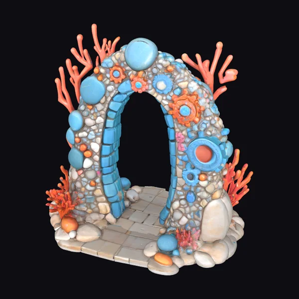 Steampunk Coral Reef Arch