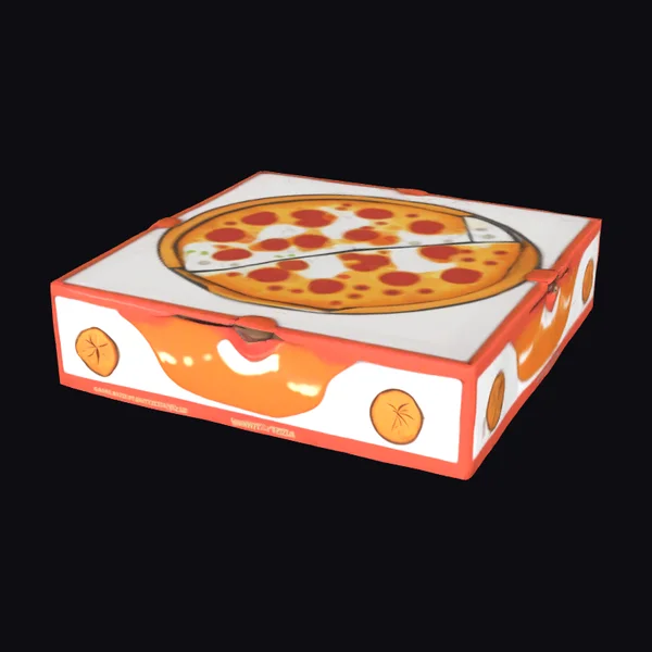 Cartoon Pizza Box