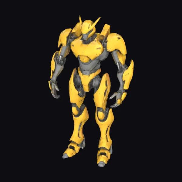 Yellow Mech Robot Guardian