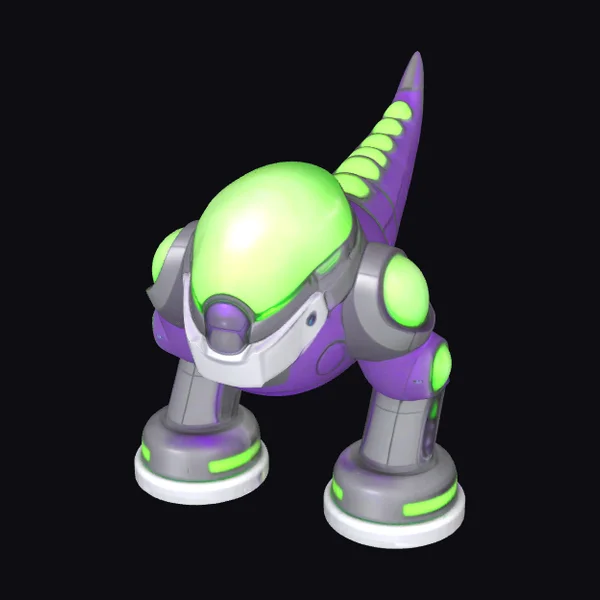 Neon Mech Dino