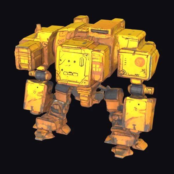 Yellow Mech Robot