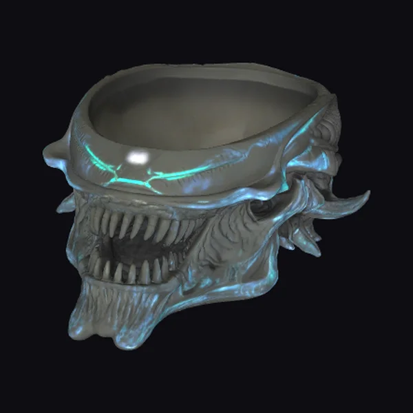 Alien Skull Bowl