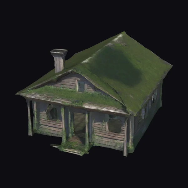 Abandoned Mossy Cabin