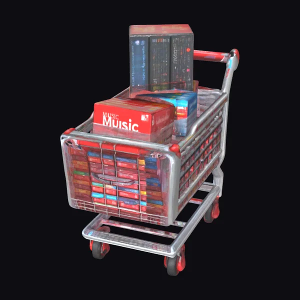 Low Poly Software Cart