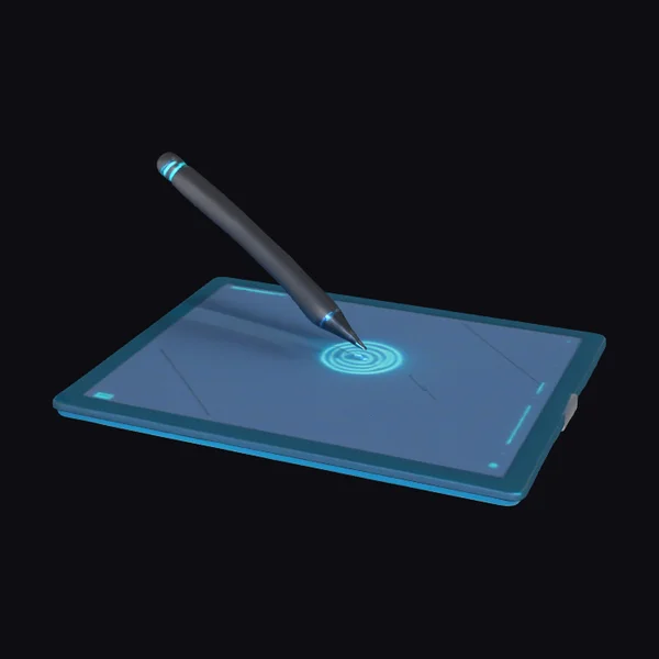 Futuristic Digital Notepad