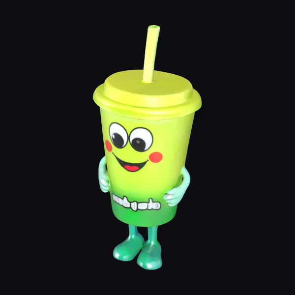 Green Soda Cup Character