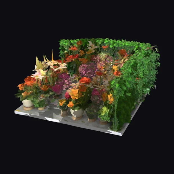 Lush Isometric Botanical Display