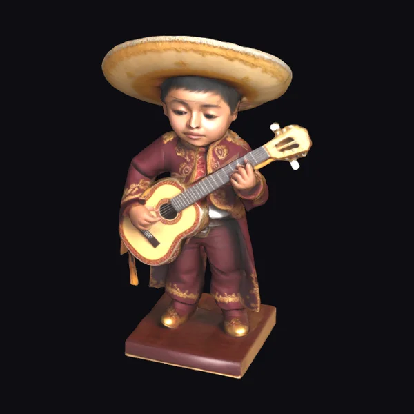 Young Mariachi Guitarist Boy