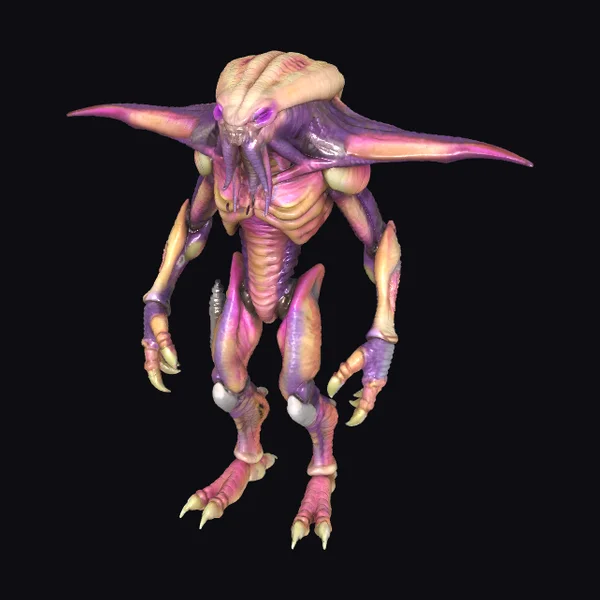 Alien Creature with Large Head