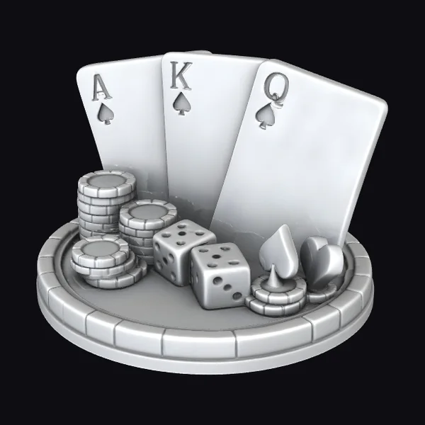 Poker Night Sculpture