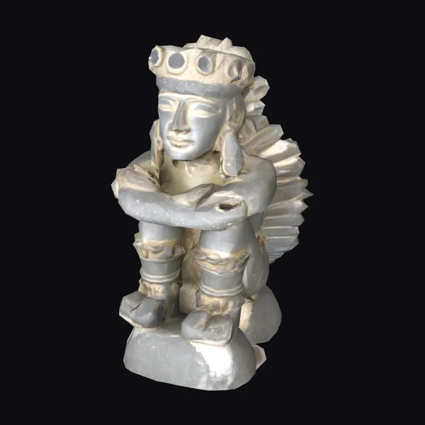 Ancient Aztec Figure Statue