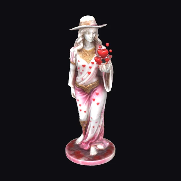 Polished Alabaster Valentine Mage