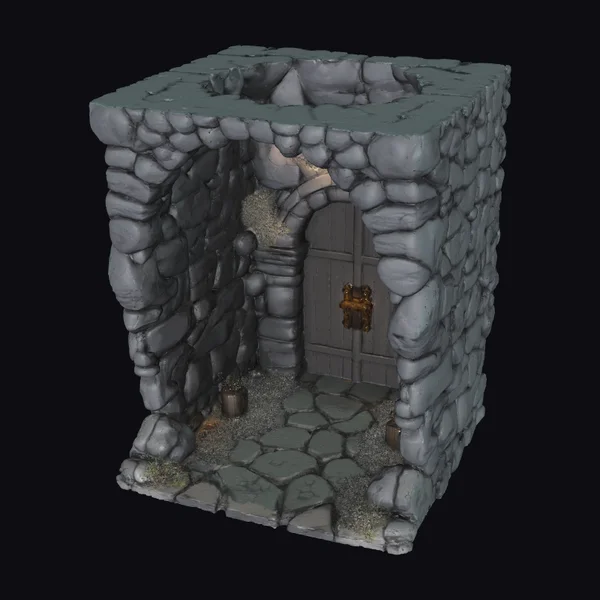 Gray Stone Dungeon Corner