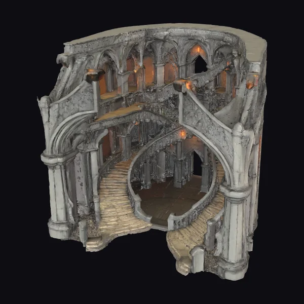 Multi-Tiered Gothic Dungeon