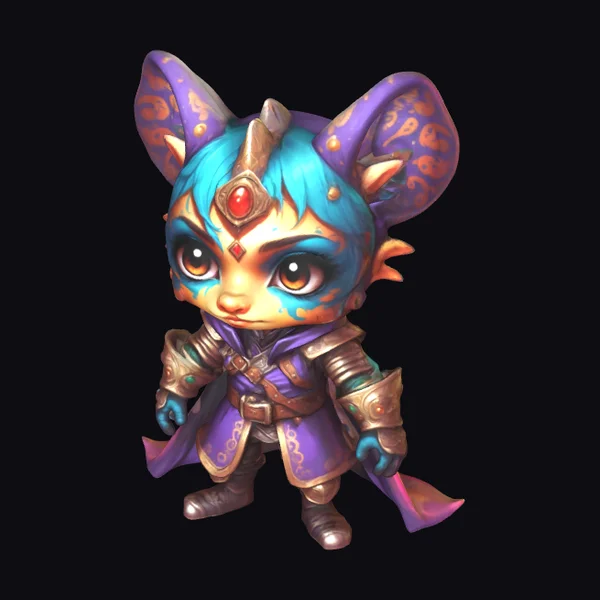 Chibi Fantasy Creature Portrait