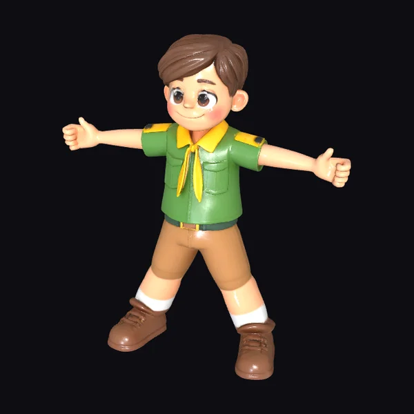 Cartoon Boy Scout