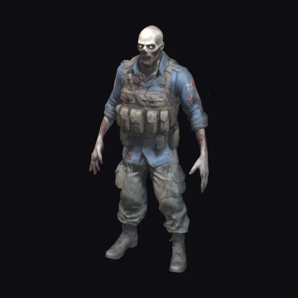 Zombie Soldier T Pose