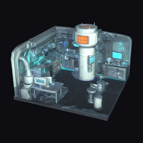 Futuristic Laboratory Interior