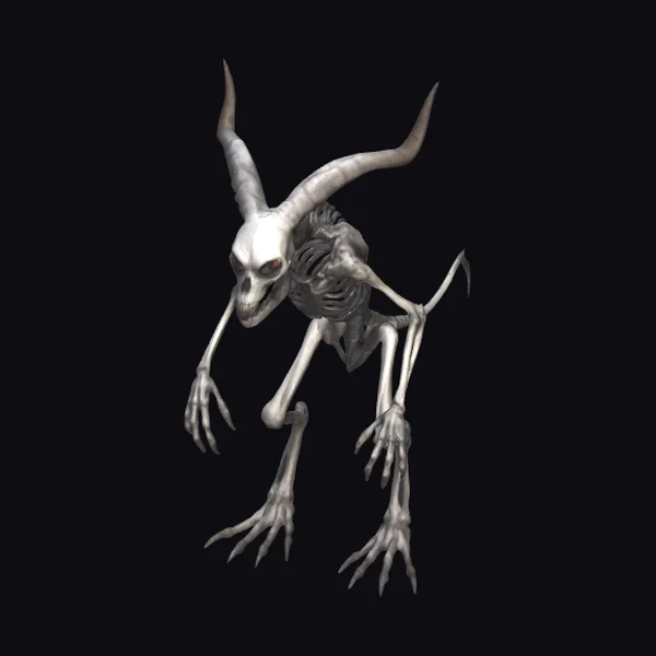 Skeletal Demonic Biped Creature