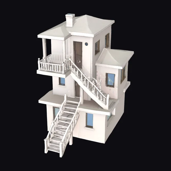 White House with Stairs
