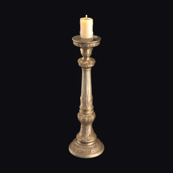 Ornate Baroque Candlestick Holder