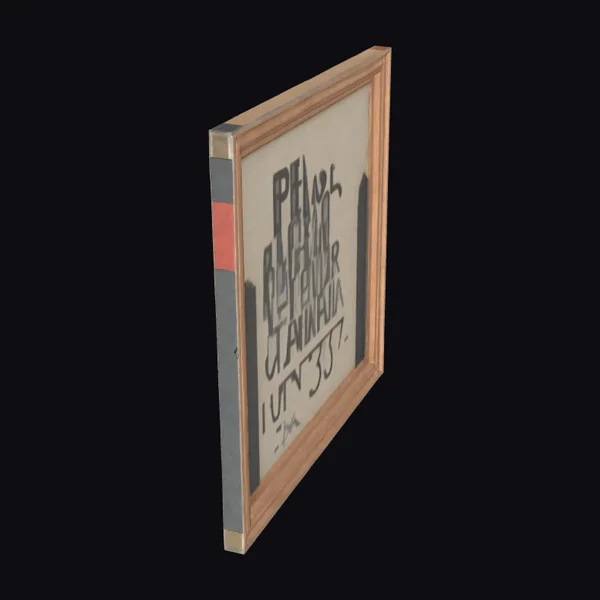 Framed Abstract Artwork