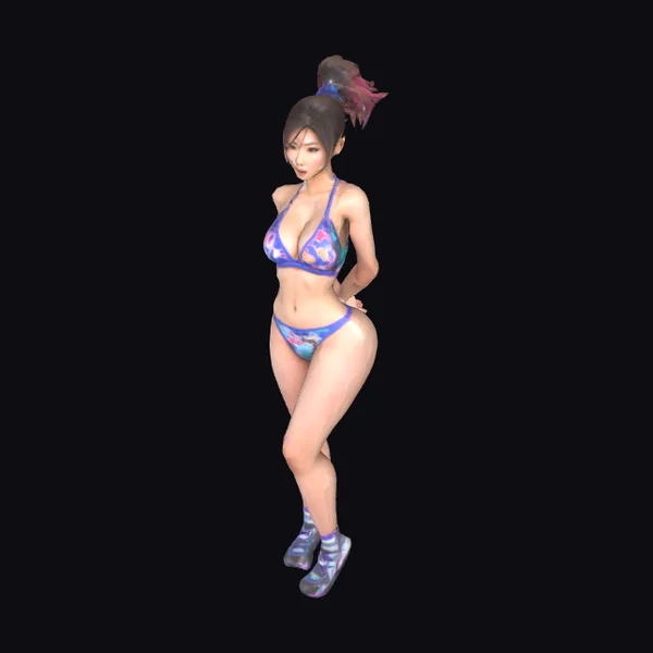 Anime Asian Woman Bikini