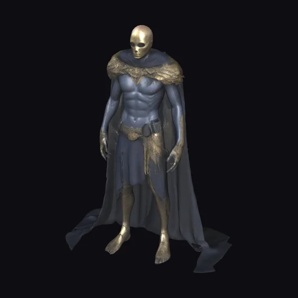 Golden Masked Dark Figure