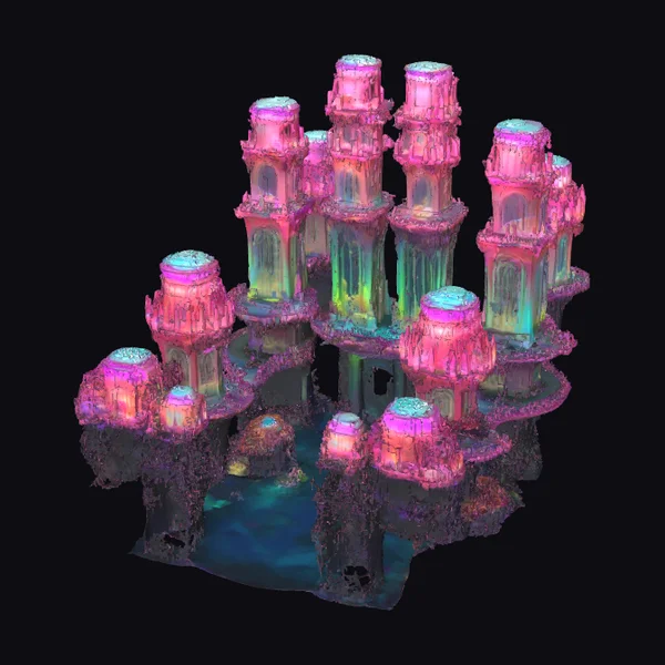 Bioluminescent Coral Citadel