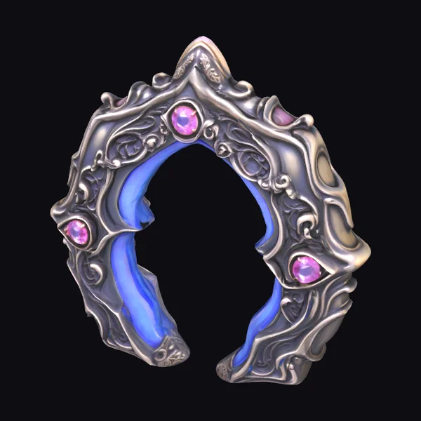 Arch Pendant with Gems