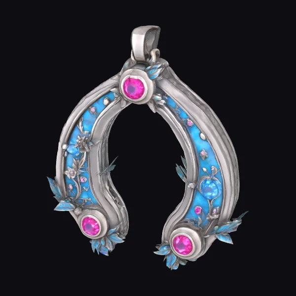 Arch Pendant with Gems