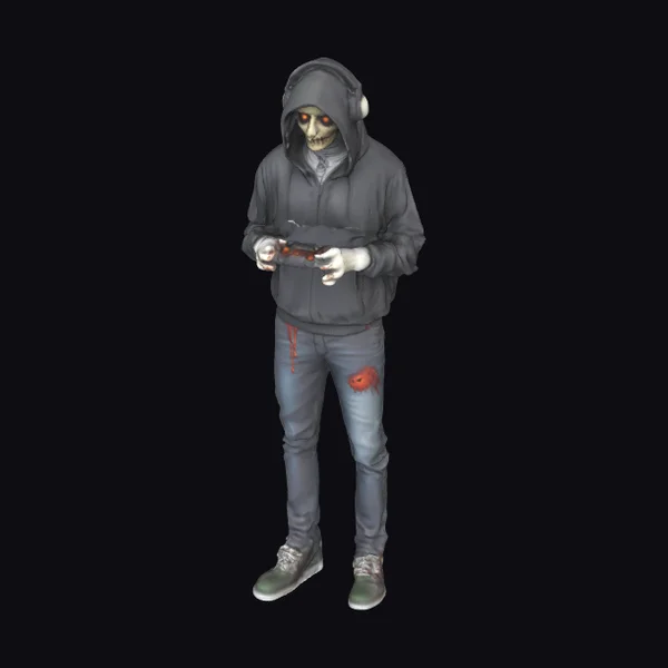 Zombie Gamer Figure