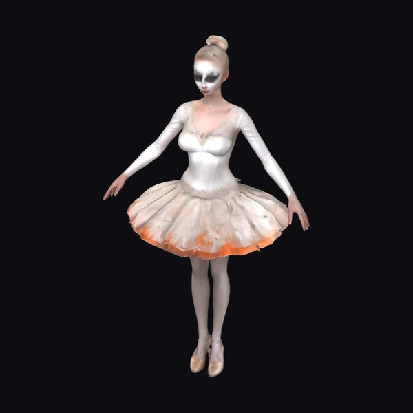 Ballerina in Arabesque Pose