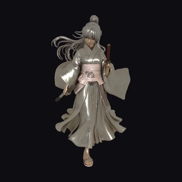 Anime Samurai Female Figurine