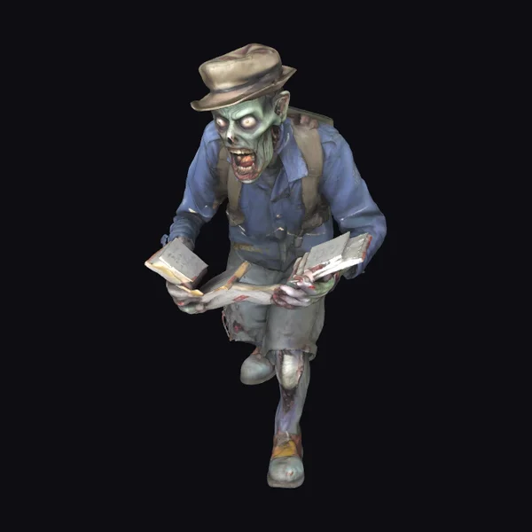 Zombie Mailman with Letters
