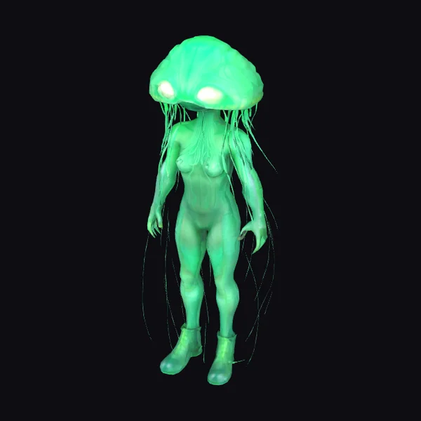 Green Jellyfish Humanoid