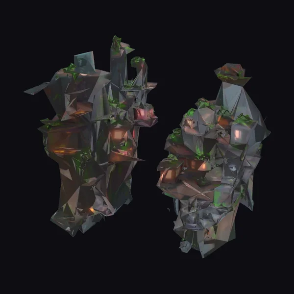 Abandoned Cyberpunk City Platforms