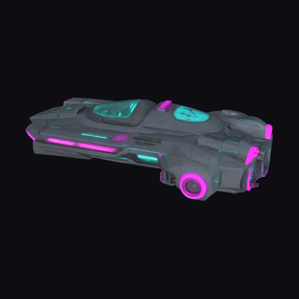 Cyberpunk Spaceship Model